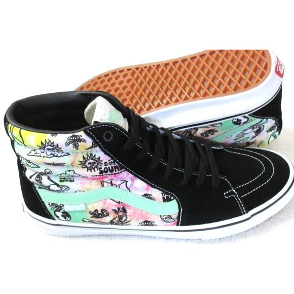 Vans Men\'s Skate Sk8-Hi Shroom Doom Tie Dye Canvas Suede shoes Sizes NIB main image 5